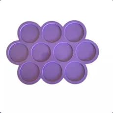 Molde Silicone Bolinha 4cm 10 Cav Resina 3mm Pingente A20
