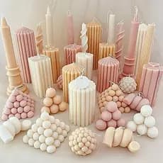 Molde Silicone Varios Modelos Vela Luxo Decoração Sabão Gesso Cimento Resina
