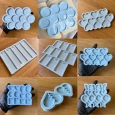 Molde Silicone Varios Modelos Resina Tag Pingente Foto