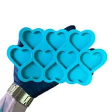 Molde Silicone Coração 4,5cm Resina Chaveiro Foto 10 Cav M81