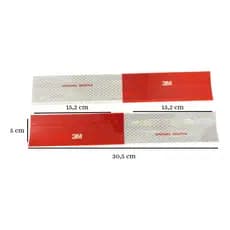 Kit 14 Faixa Refletiva Marca 3M Onibus Caminhao Reboque Van Microonibus Carreta 30x5cm