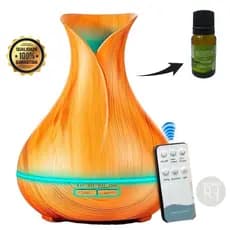 Difusor Aromatizador Umidificador Ultrassônico 7 Cor Madeira