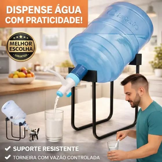 Suporte Removível Para Bebedouro De Água Potável Torneira Bebedouro galao 20L