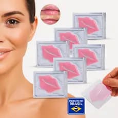 Kit 10 Mascaras Hidratante Labial Boca Com Colágeno