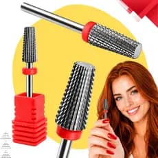 Broca Slim Tungstenio 3x1 Unidade unhas Gel Cortador fresagem Multifuncional brocas corte Metal Envio Imediato