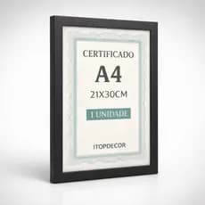 Molduras Quadros A4 Certificados Com Acetato 21x30cm