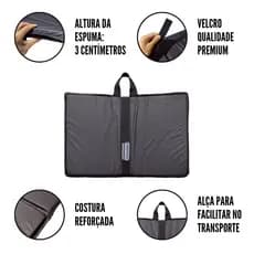 Colchonete Dobrável Musculação Ginastica Preto