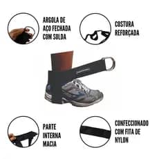 Puxador Tornozeleira  Fita Para Cross Over Glúteo 01 Par