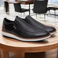 Sapato Social Casual Masculino Oxford Sem cadarço Elastico Para Homens Promoção Sapato Empresarial