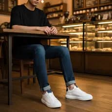 Tênis Casual Masculino Leve Confortável Palmilha Macia Costura Reforçada
