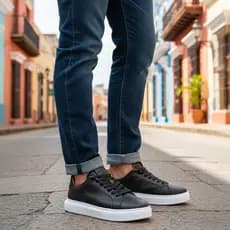 Tênis Masculino Casual Urbano Design Moderno Confortável Uso Diário