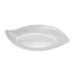 Travessa De Melamina Folha Servir 25cm Aparência Porcelana