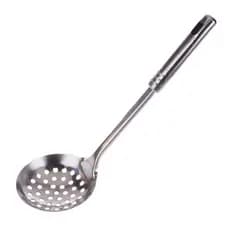 Escumadeira Metal Resistente Fritura Alimentos Grande 32cm