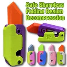 Faca De Cenoura Por Gravidade 3D Descompressão Cartão De Push Small Toy Printing Stress Relief Toys