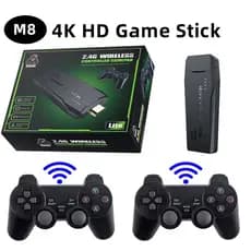 M8 Videogame 4K HDMI 2.4G Controlador Sem Fio Ps1/Cps/Fc/Gb/Gba