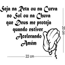 Frase adesivo para Tanque de Moto Baú Medidas 22x20!