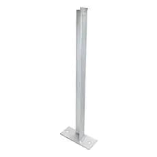 5 Haste Galvanizada Pra Concertina Suporte Simples Fixação Rede Laminada 45cm