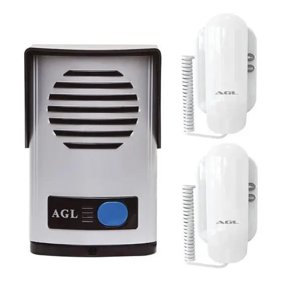Kit Porteiro P10s AGL Com 2 Extensão Interna Porteiro Eletrônico Interfone Residencial