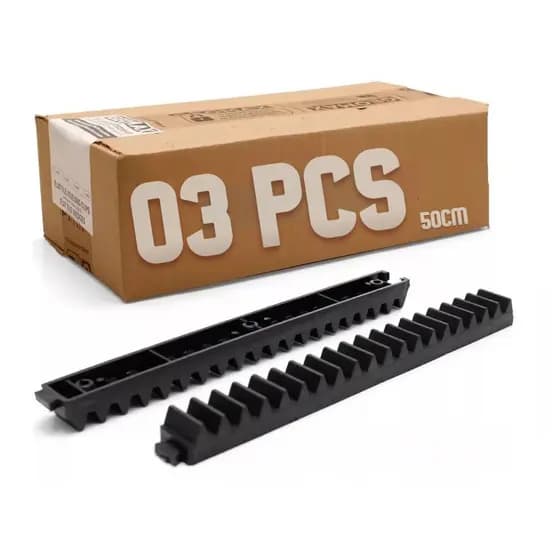 3 Gomo Pra Cremalheira Motor De Portão Nylon Reforçado Garen 50cm