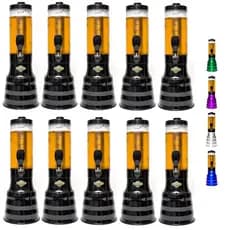 10 Chopeira Torre De Chopp 2.2 Litros + 20 Barra Gelante Copo Removível Com Alça