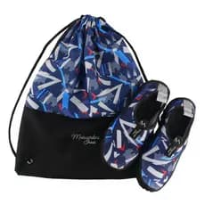 Kit nautico de 1 sapatilha e 1 mochila acampamento rio praia cachoeira bike pesca tenis meia hibrido sola antiderrapante