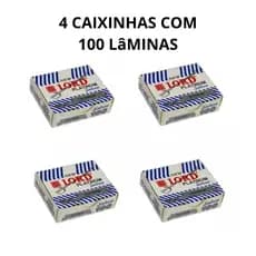 400 Lâminas De Barbear Lord Platinum Original- Meia Lâmina L.100bp