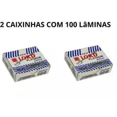 200 Lâminas De Barbear Lord Platinum Original- Meia Lâmina L.100bp