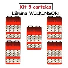 Kit 5 Cartelas Lâmina De Barbear Wilkinson Sword (300 Unid)