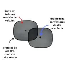 Protetor Solar  Tapa Sol Carro Vidro Lateral Criança Bebê Com Ventosa