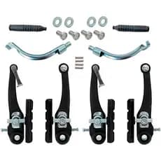 Jogo De Freios Bike Bicicleta V-brake Em Nylon Dianteiro Traseiro Aro 16, 20, 24 e 29