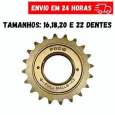 Catraca De Bicicleta Aro 26 Esferada Dourada Aço 16 18 20 22 Dentes