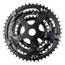Coroa Engrenagem Monobloco Bicicleta Index Tripla 28/38/48 Preto