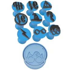 Kit 9 Carimbo Ejetor Marcador Brigadeiro Harry Potter Filme Série