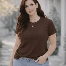 Camiseta Feminina Lisa Blusa 100% Algodão