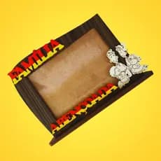Porta Retrato Foto de Mesa FAMÍLIA ARRETADA | Artesanal MDF | (Foto 10x15)