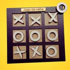 JOGO DA VELHA "Divirta-se com esse Clássico" | MDF Premium 14x14cm