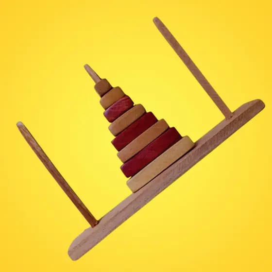 Jogo TORRE DE HANÓI  Quebra-cabeça Racha Cuca | "O Desafio que Estimula Sua Mente!"