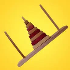 Jogo TORRE DE HANÓI  Quebra-cabeça Racha Cuca | "O Desafio que Estimula Sua Mente!"
