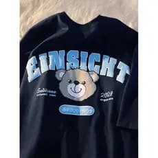 Camiseta100% Algodão, Estampada Urso Einsight