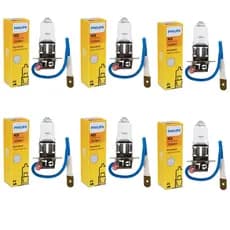6 Lâmpadas Automotiva De Farol Philips H3 55 Watts 12 e 24 Volts Onibus ou Caminhão Moto Carro Acessorios