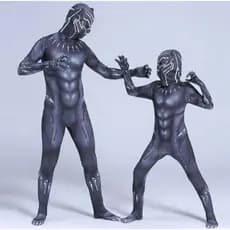 Fantasia pantera negra adulto ou infantil top de luxo