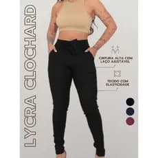 Calça Feminina Social Com Lycra Clochard Laço Amarra Slim