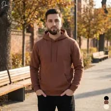 Moletom Canguru Unissex Com Capuz Flanelado Bolso Frio Inverno Casual Confortável