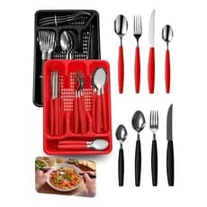 Jogo De Talheres Inox Jogo De Faqueiro Kit Talher 17 Peças