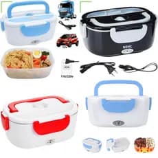 Marmita Elétrica Esquentar Comida Carro 12/24v + Tomada 110/220v