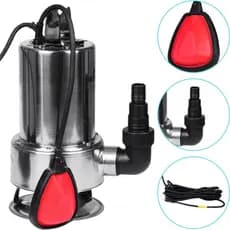 Bomba Submersível Aço Inox Worker 1hp 750w 110v ou 220v  Uso em Água Limpar e Suja 233 L/min Alta Vazão