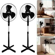 2 Ventilador Pedestal BAK 3 Hélices 110V ou 220V Escolher na Compra 45 W Potência 100% Ferro 60 Hz Silencioso