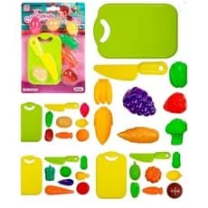 Kit Mini Cozinha Com Tabua E Comidinhas Diversas