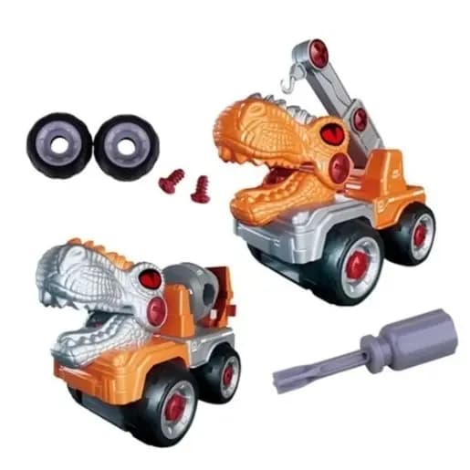 Dino Carro Monta E Desmonta Com Chave