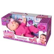 Boneca Baby-Ly Com Pijama E Chupeta